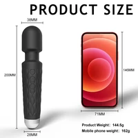Powerful Vibrator Women's Magic Wand USB Rechargeable Waterproof Massager Clitoral G-Spot Vibrator Sex Toy Suitable for Adults - Image 6