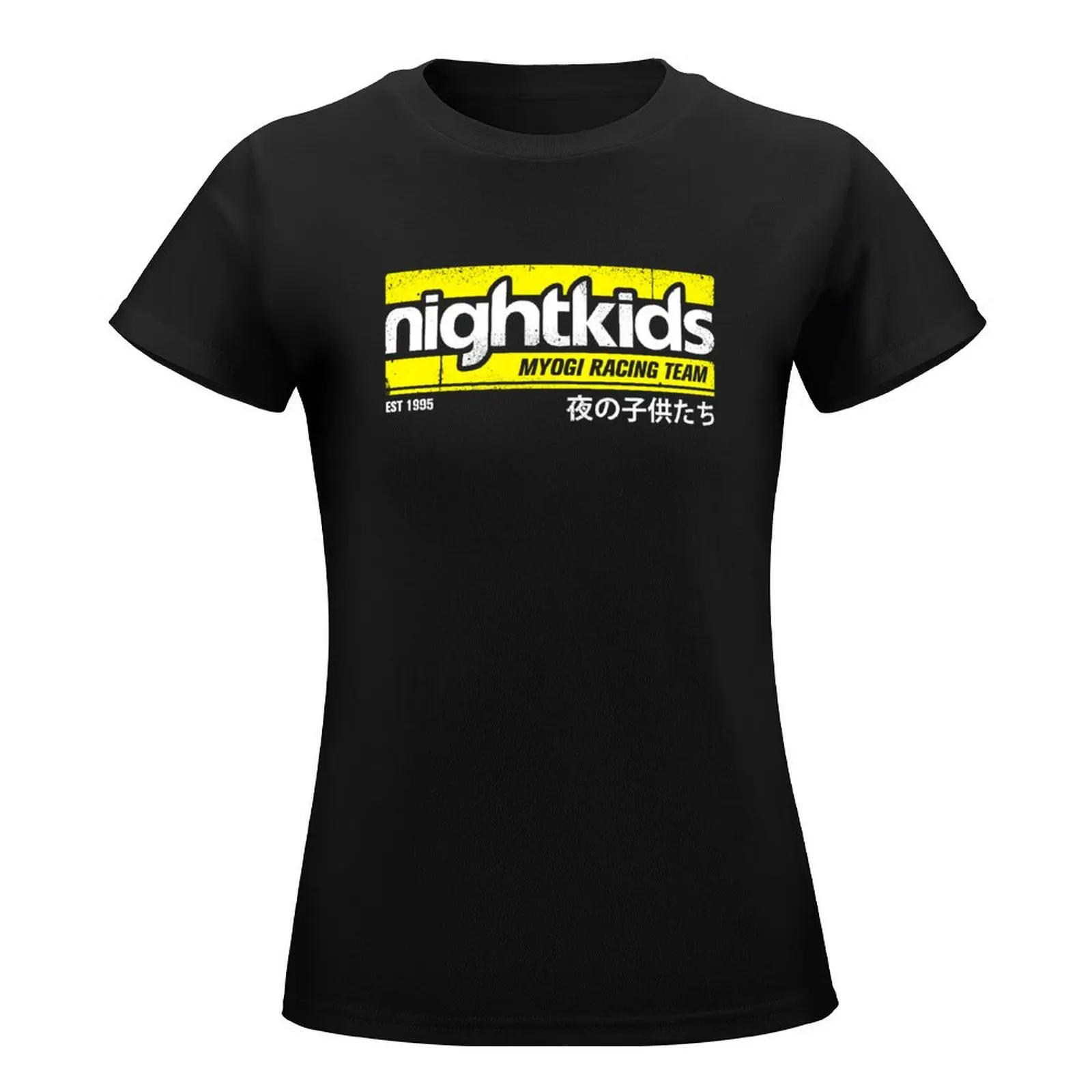 Initial D NightKids Tee T-Shirt blanks sublime graphics vintage t-shirts for Women loose fit