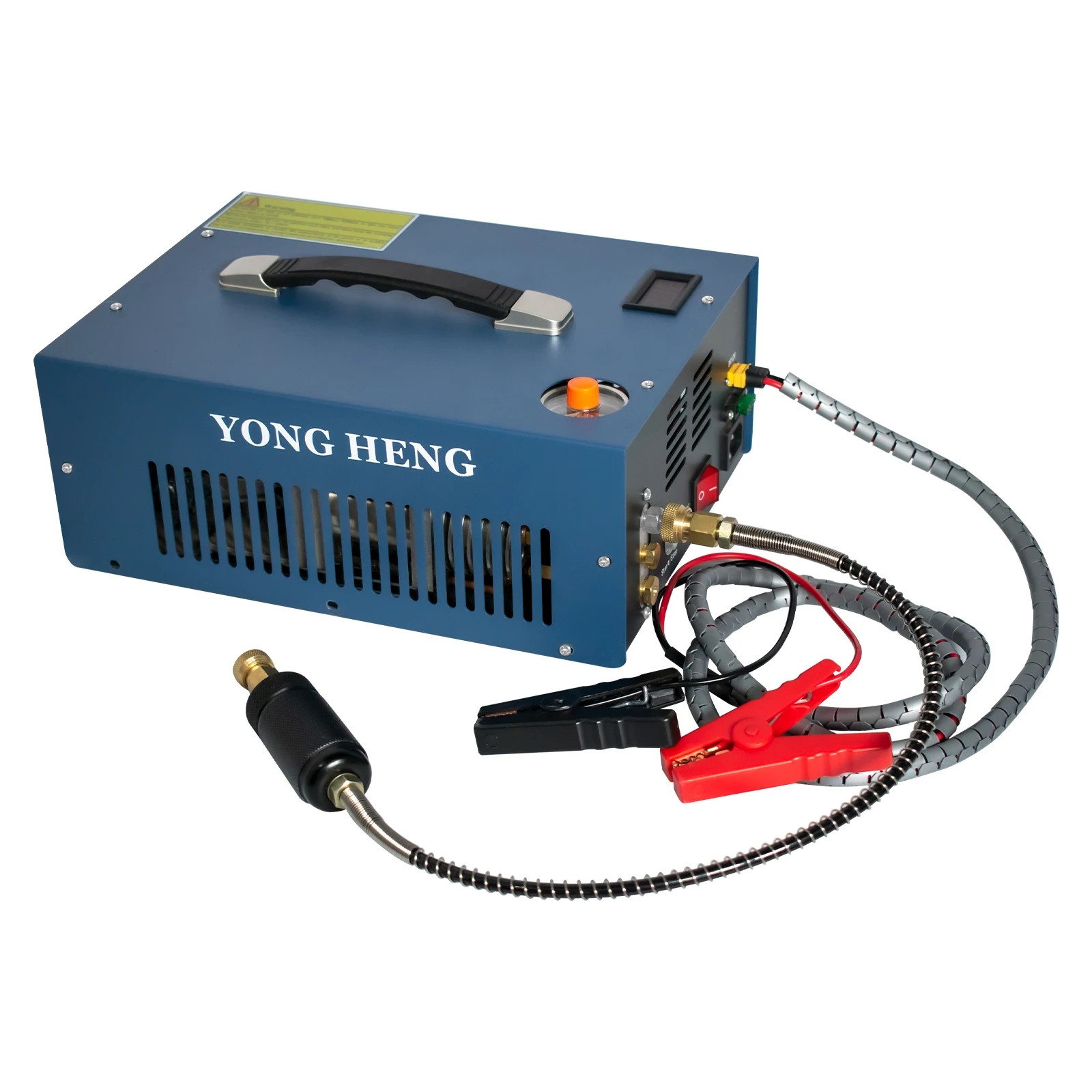 YONGHENG 4500Psi 300Bar 12V PCP Air Compressor Built-in 12V Power Adapter High Pressure Compressor Auto-Stop for PCP Scuba