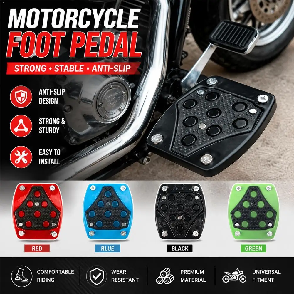 Multicolor Aluminum Alloy Motorcycle Anti-Slip Brake Pedal Cover Non-Slip Footrest Foot Peg For Dirt Bike Motocross