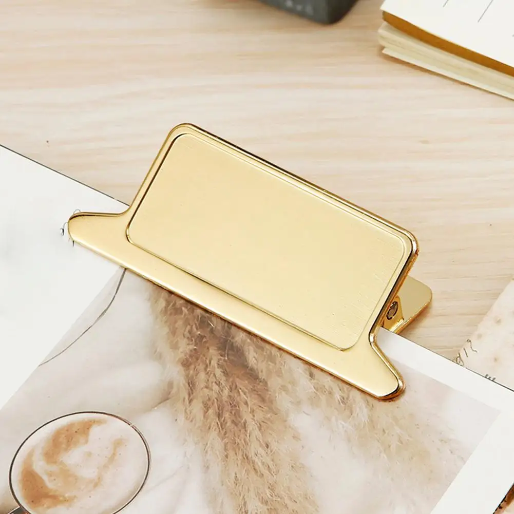 1PCS Retro Metal Binder Clips Foldback Notes Letter File Paper Clip Binding Securing Clips Office School Stationery Student Priz