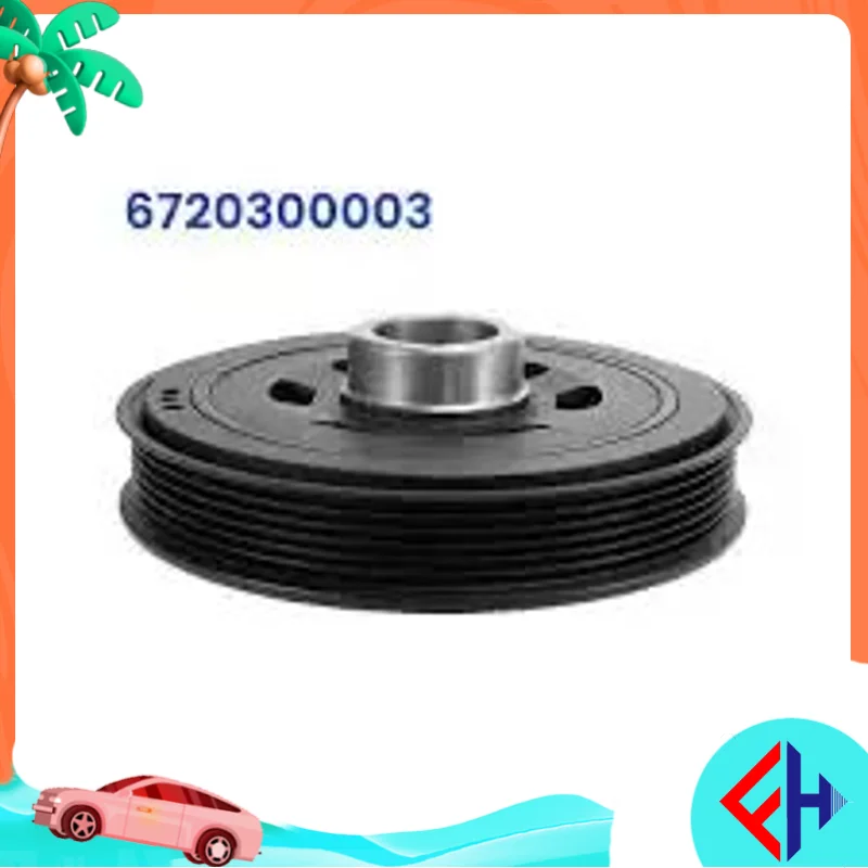 Brand New Isolation Damper Pulley Crankshaft 6720300003 For Actyon Stavic Actyon Sports Rexton D20 2.0l