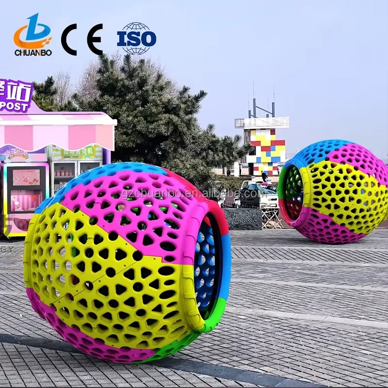 CE Certificate Commercial Outdoor 360 Degree Rotation Happy Rolling Car Wholesale Price 2 People Rotating Outdoor