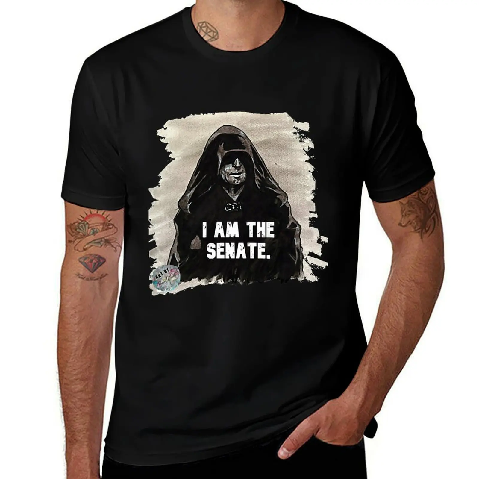 Emperor - T-shirt I Am The Senate, t-shirt décontracté pour les vacances d'été