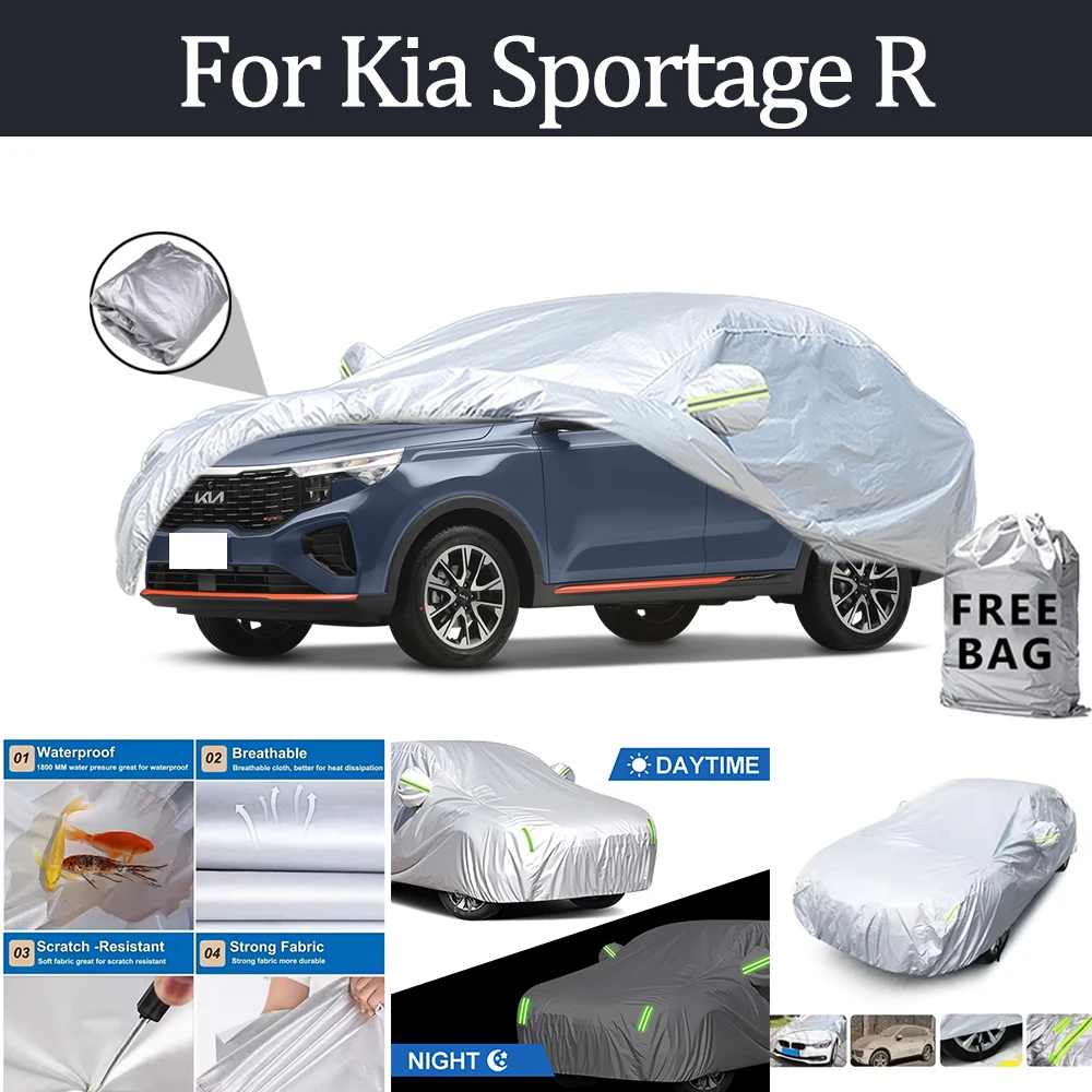 

For Kia Sportage R Car Cover Outdoor Protection Covers Snow Sunshade Waterproof Dustproof Exterior UV Car Accessories