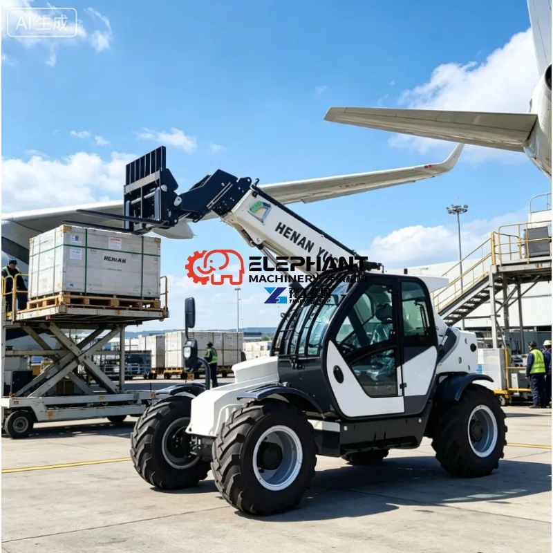 3.5Ton 4Ton Industrial Telehandler – High-Lift Telescopic Forklift for Warehouse, Farm, and Construction Work