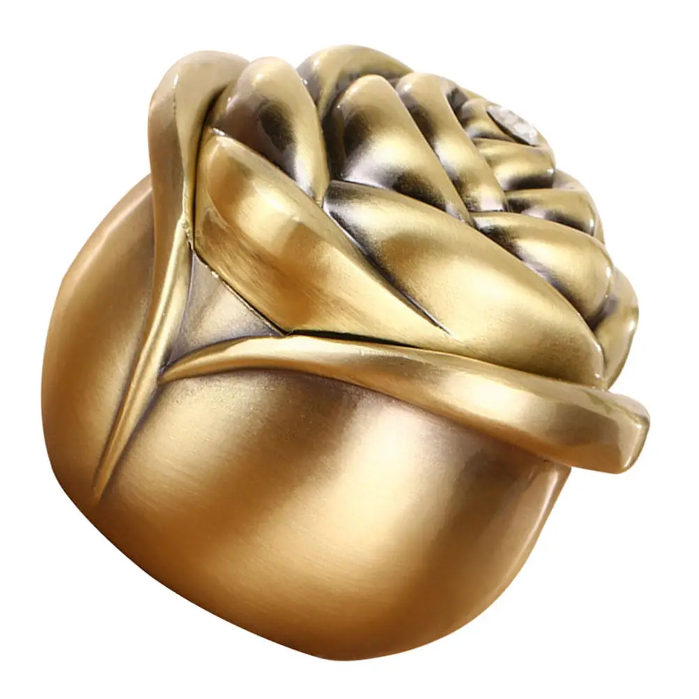 

1 шт. Элегантная европейская металлическая шкатулка для украшений, изысканный футляр для демонстрации колец, браслетов, ожерелий для помолвки, свадьбы, дома и офиса