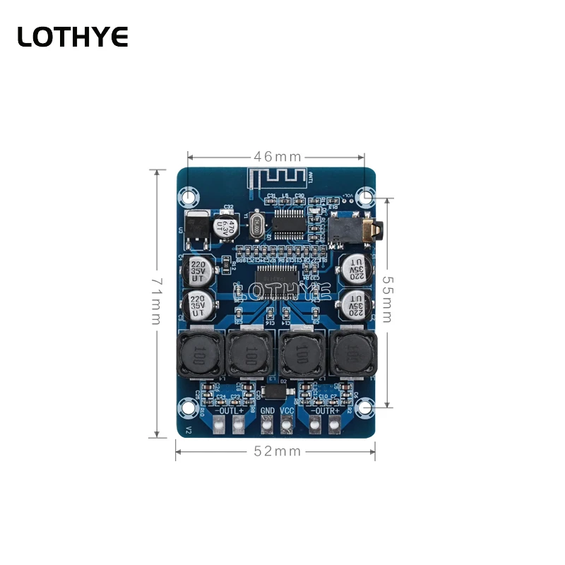 TPA3118 45W*2 12V 24V Stereo Audio Bluetooth Digital Power Amplifier Board Amplificador