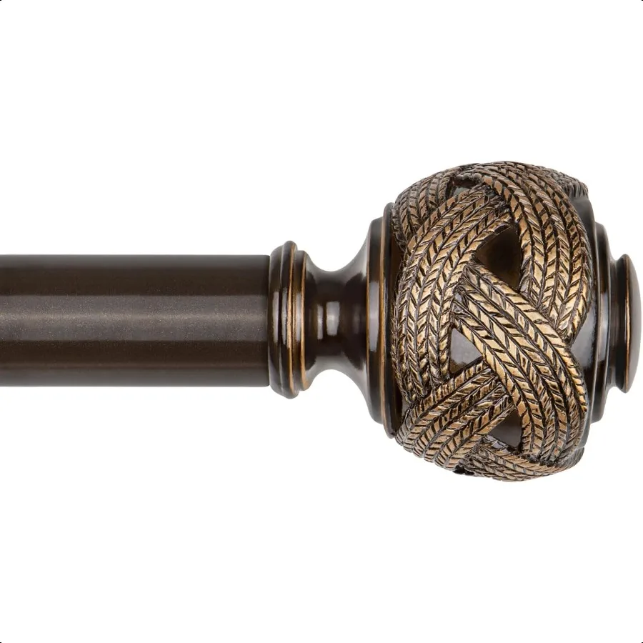 

Bronze Curtain Rod 32 to 58 Inches 2.6 to 4.8 ft 7 8 Inch Telescoping Splicing Curtain Rods for Windows 20 to 54 Inch Drapery R