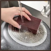 2Pcs Magic Sponge Eraser Carborundum Removing Rust Cleaning Brush Descaling Clean Rub for Cooktop Pot Kitchen Sponge