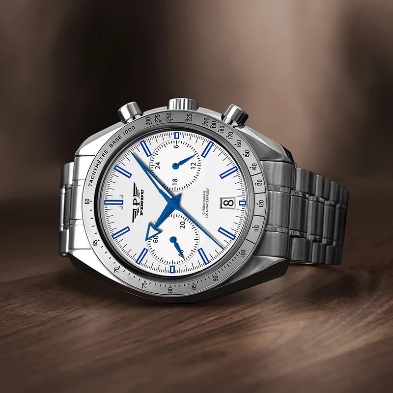 2025 جديد PINDU تصميم الرجال الساعات ساعة كوارتز للرجال سرعة الرياضة كرونوغراف الياقوت VK64 ساعة المعصم Reloj Hombre