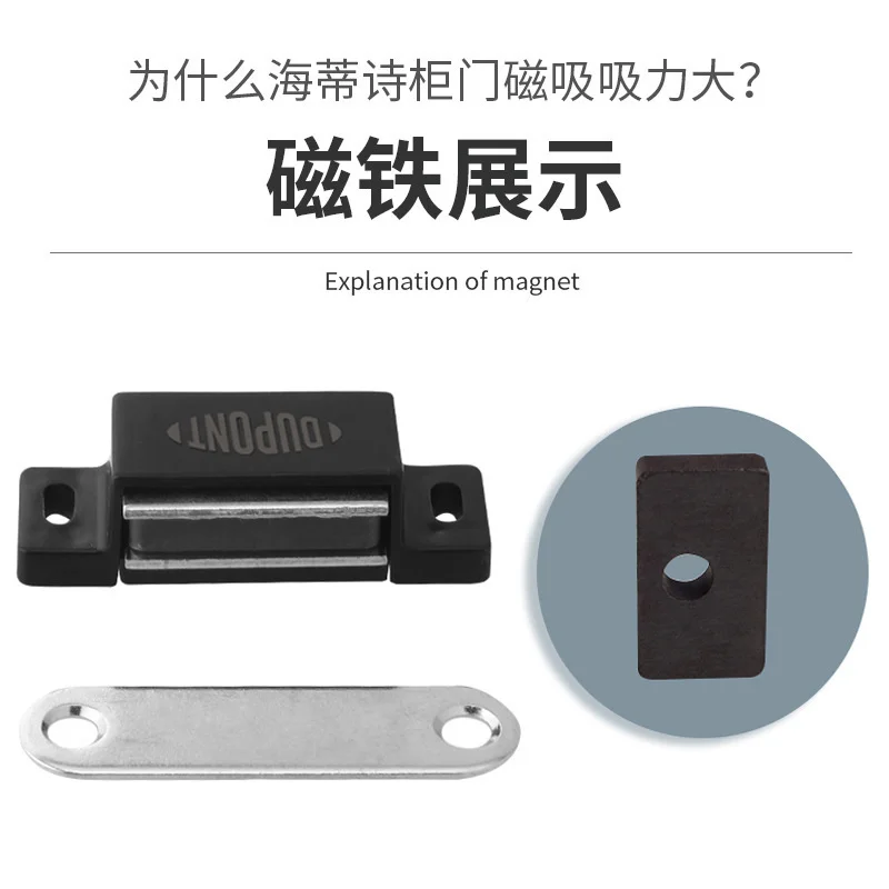 DuPont-Magnético Anti-Colisão Armário Clipe Da Porta, Fastener Móveis, Rolha Da Porta Do Armário, Bead Fastener