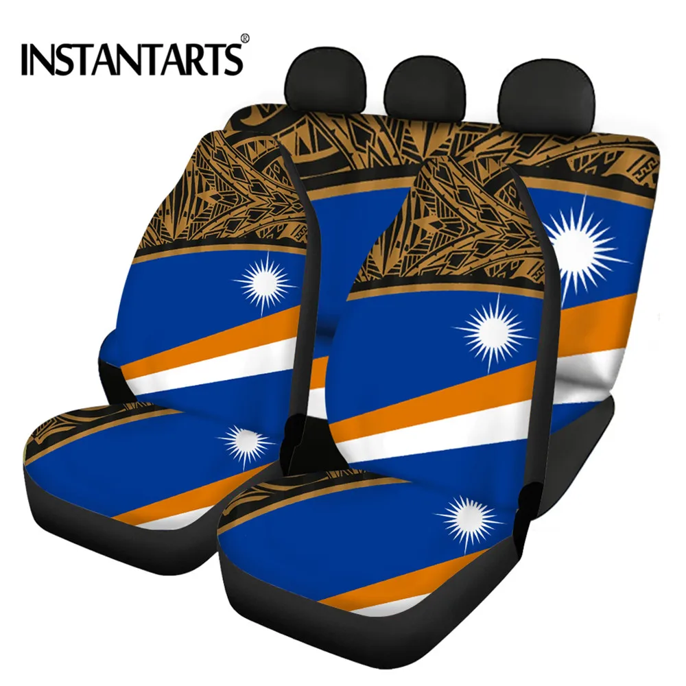 Car Seat Covers Marshall Island Kwajalein Flag Polynesia Design Breathable Vehicle Seat Covers Print Easy to Install Interior