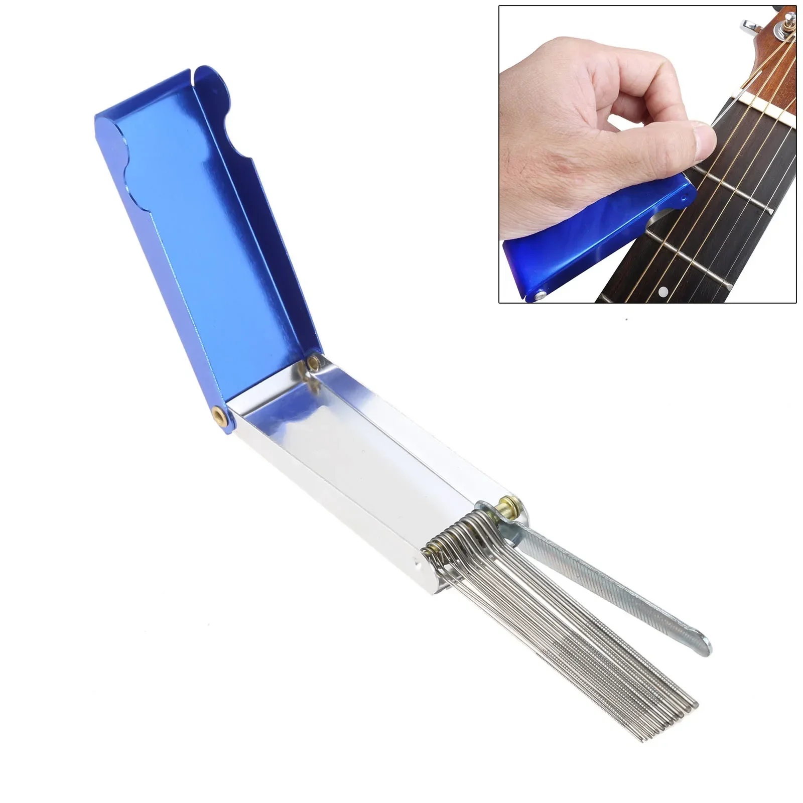 1 zestaw gitara basowa nakrętka most dłutowanie plik płaskie piły pręty Slot zestaw pilnik igiełkowy narzędzia lutnicze długi wał końcówka czyszcząca pliki