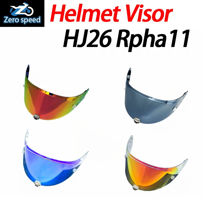 Rpha11 Visor for HJC HJ26 Rpha 70 St Dustproof Windproof UV Cut Sunscreen Shield Electroplated Motorcycle Helmet Accessories