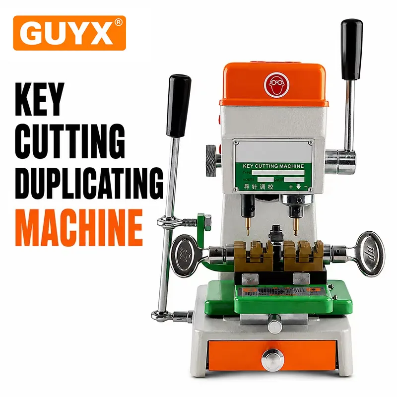 Precision Key Cutting Duplicating Machine Manual Locksmith Key Copier Cutter with Adjustable Clamp for Key Making