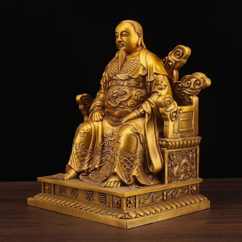 Pure Brass Statue Of The , , Xuantian God, Xuanwu Great Emperor, True Martial Patriarch F