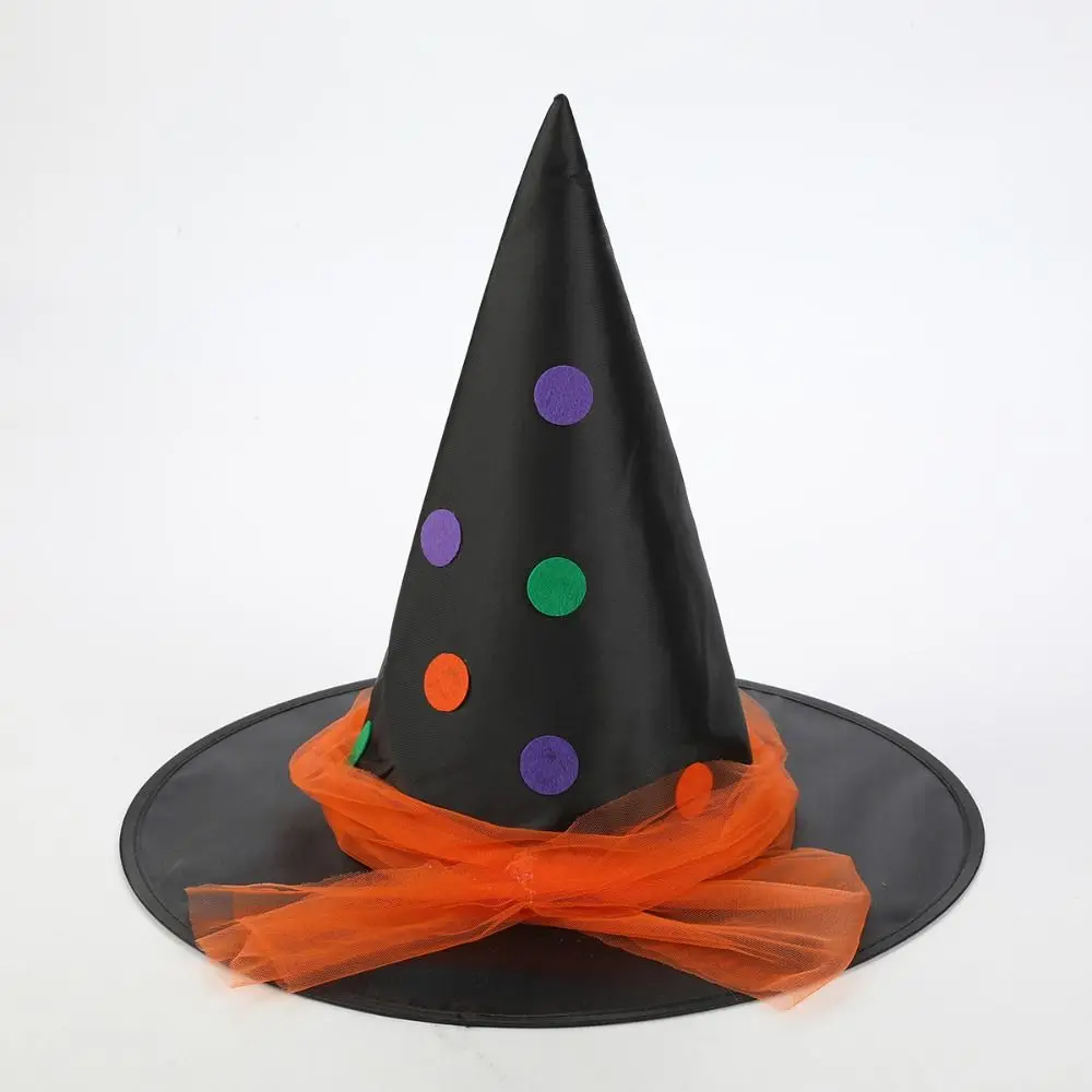 Festival Decoration Party Halloween Sorcerer Hat Portable Vintage Witch Hat Masquerade Cap