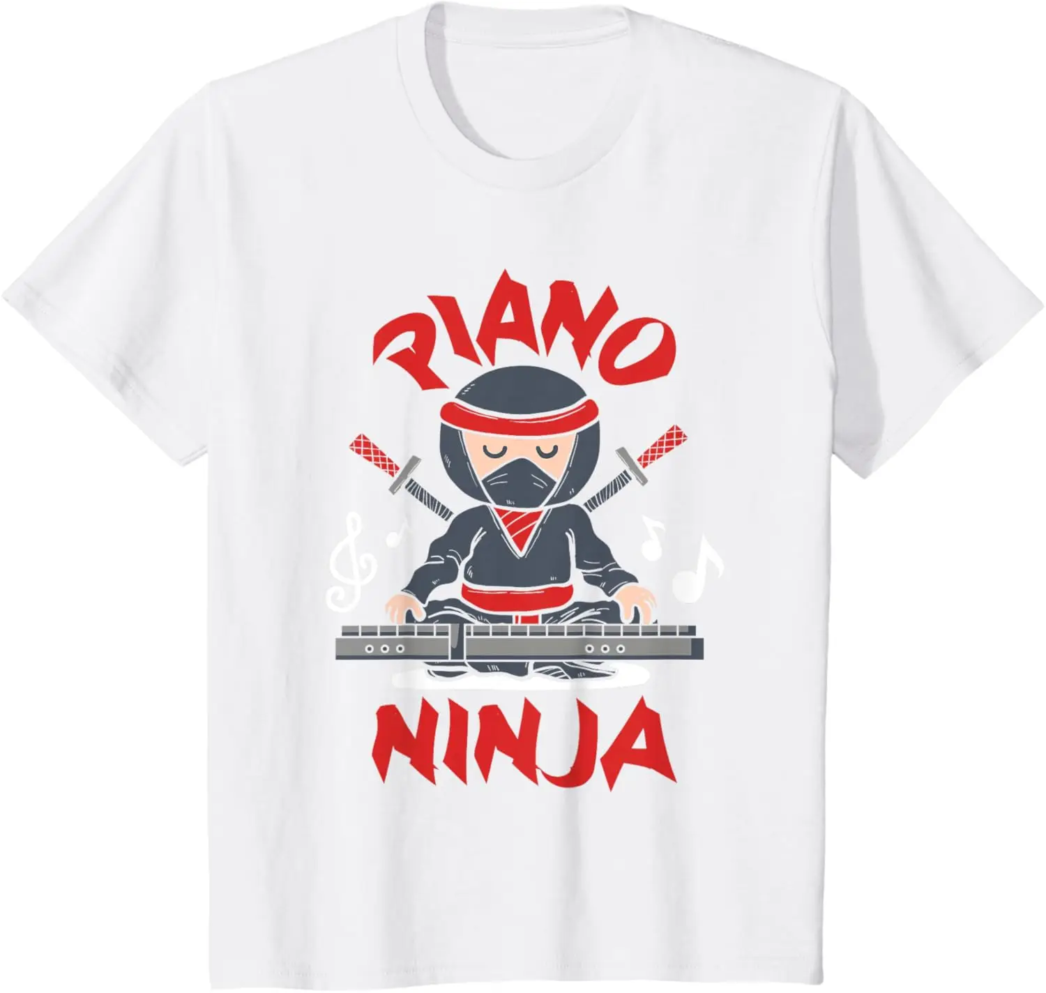 Piano Ninja - Keyboard Player Keyboardist Keyboarder Pianist T-Shirt Unisex Summer Streetwear Tops mens t shirt camiseta