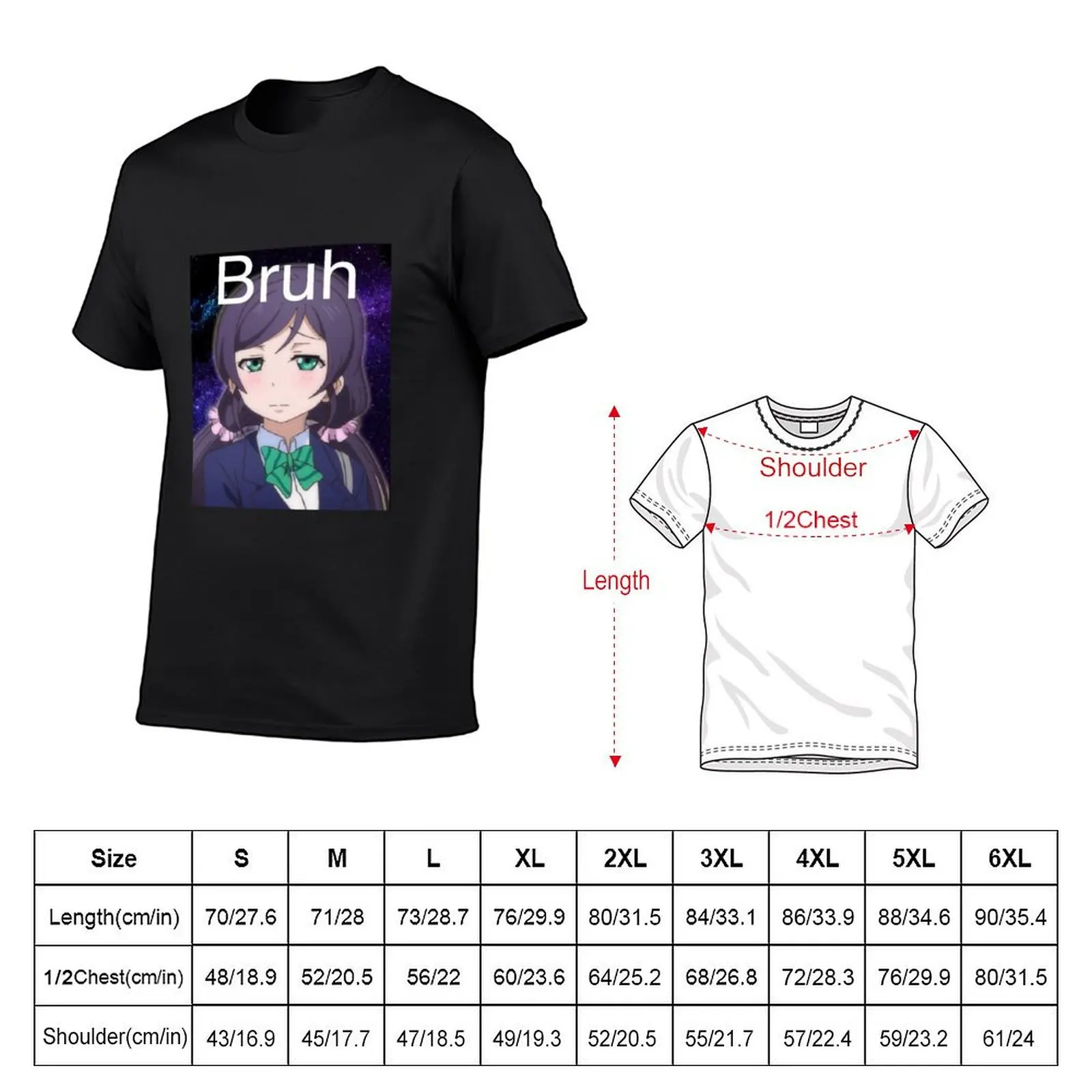 Nozomi Bruh T-Shirt anime figures shirts graphic summer tops men tshirt