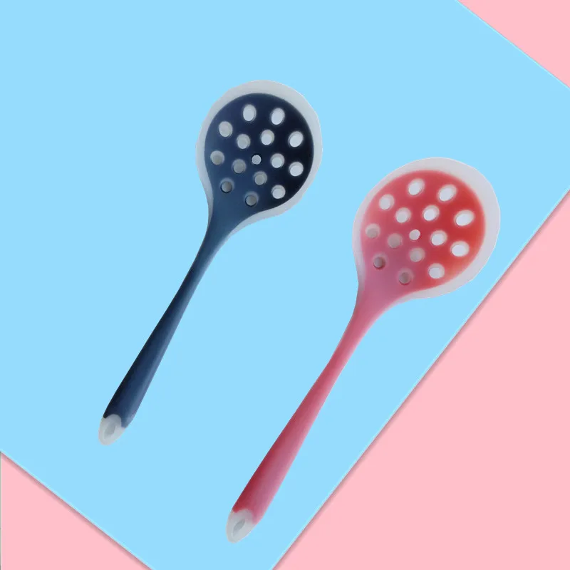 Nylon Inner Core Hanging Handle, Silicone Colander, Non-Stick Pan, Kitchen Utensils, Cooking Tool, 1Pc