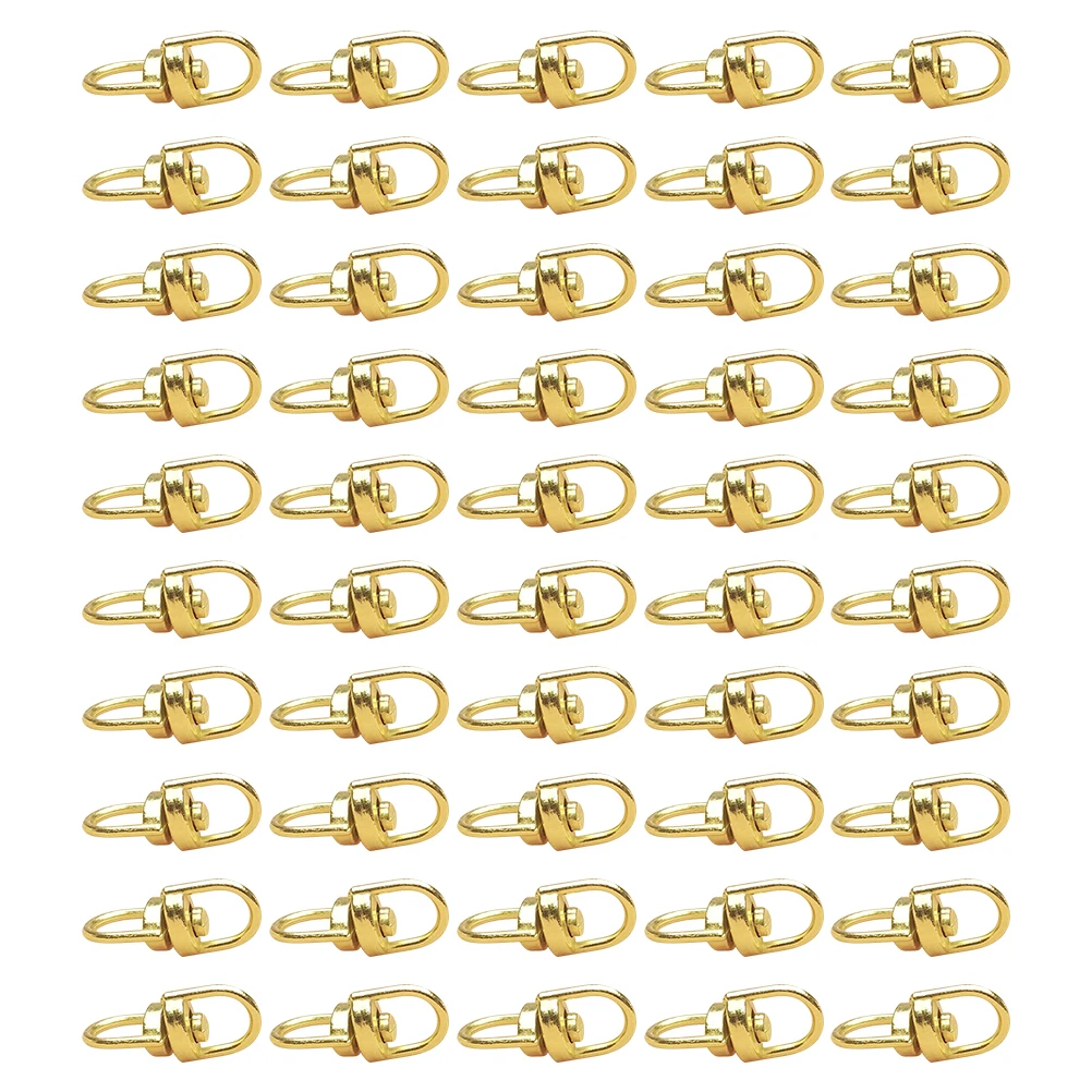 

100pcs Swivel Snap Hooks Zinc Alloy Spring Clasps For Pet Leash Dog Collar Luggage Accessories Claw Buckle Keychain Craft