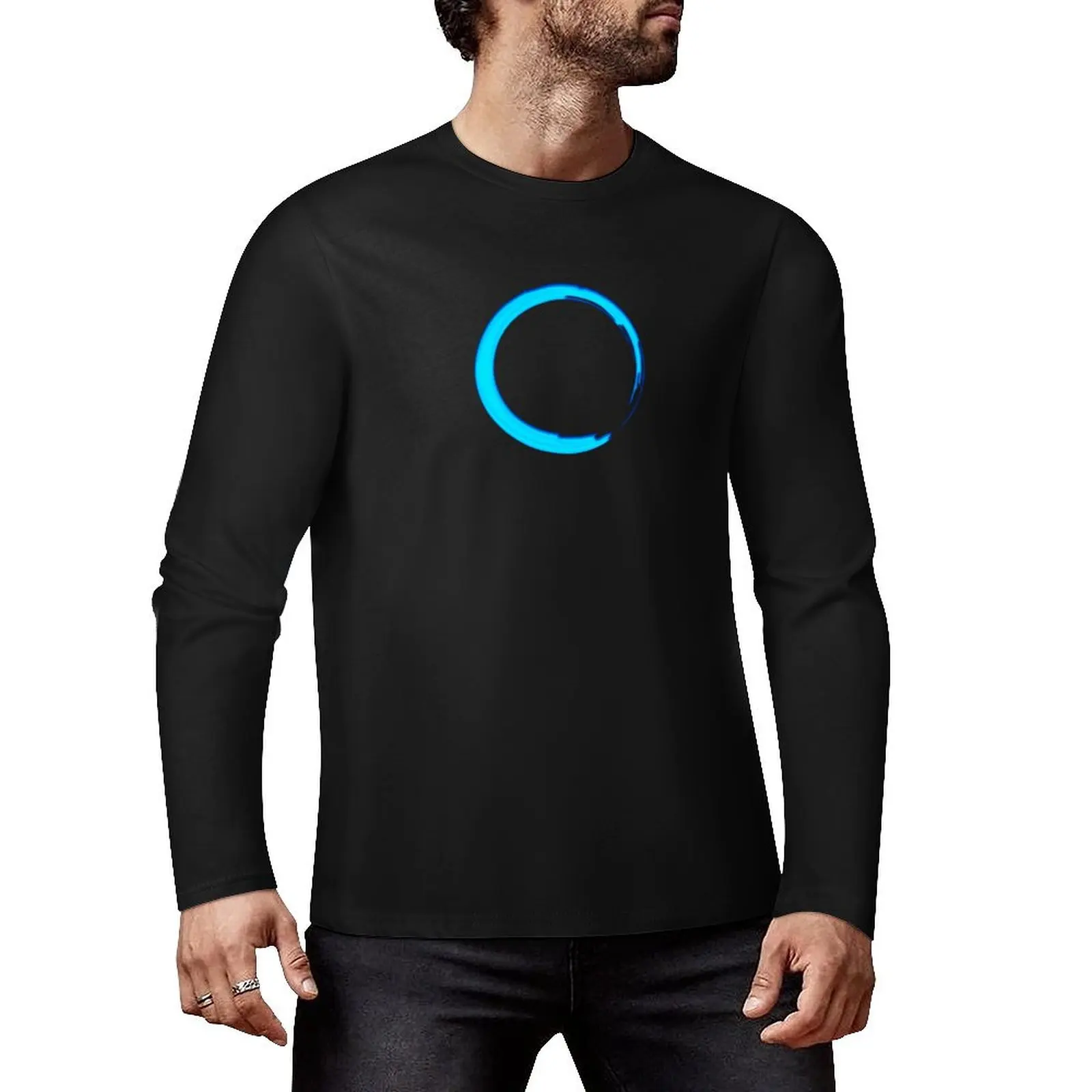 Enso, Zen, Circle of Enlightenment, Meditation, Buddha, Buddhism, Japan Long T-Shirt aesthetic clothes t shirt men