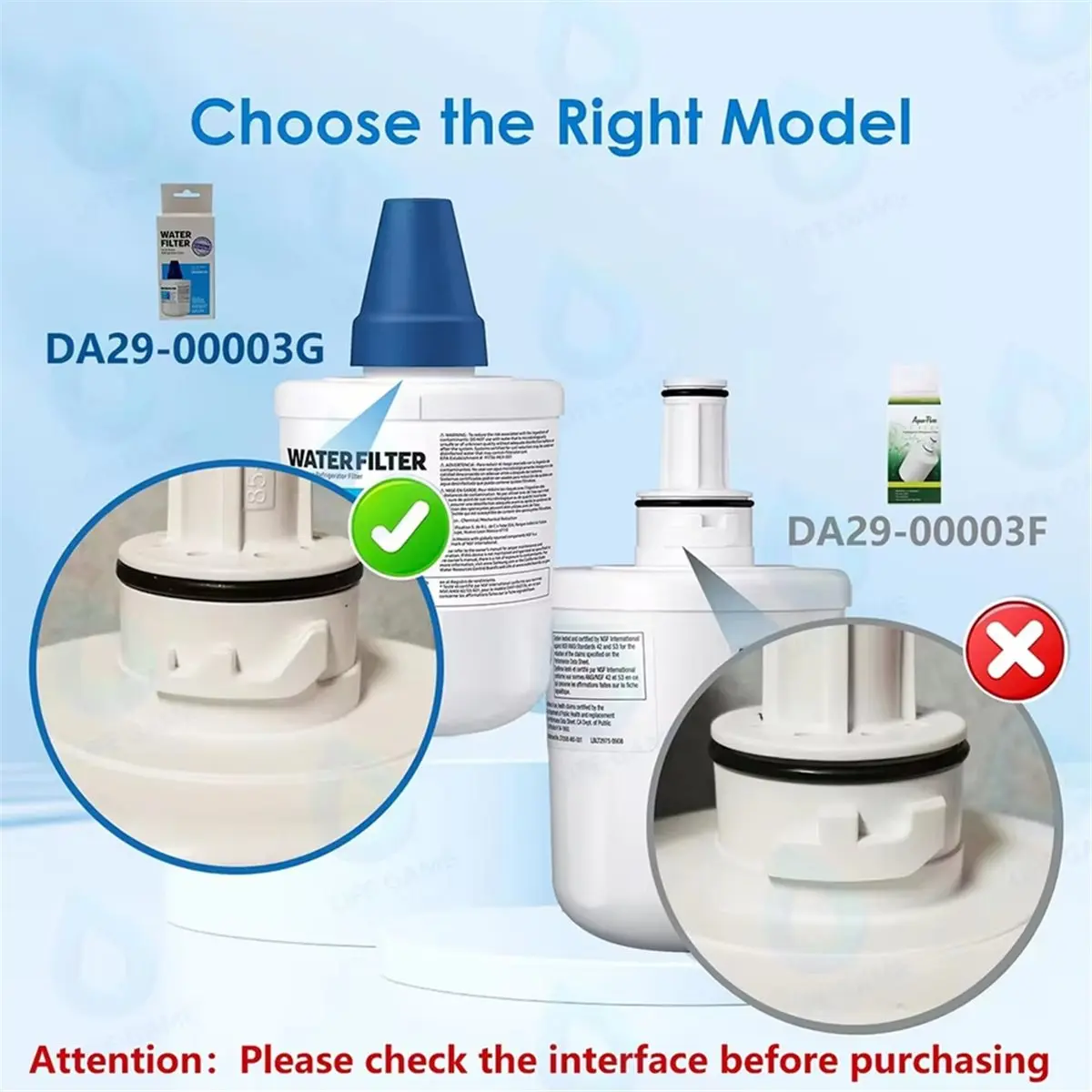 

Сменный фильтр для воды DA29-00003G для холодильников HAFCU1, Aqua-Pure Plus, HAFIN1 - сертифицирован по стандартам NSF 42 и 372