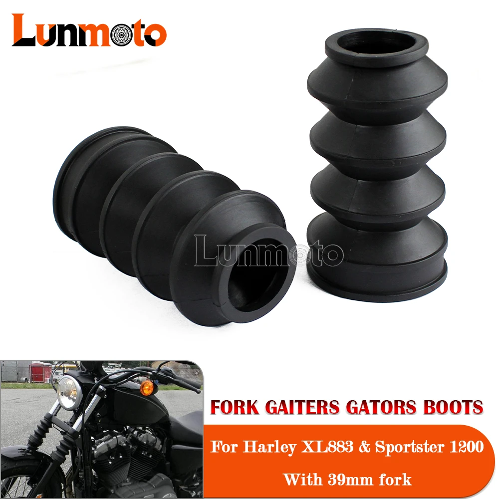 

Motorcycle Fork Gaiters Gators Boots Fork Shock Absorber BOOT For Harley Sportster XL883 XL1200 39mm Shock Protector Dust Cover