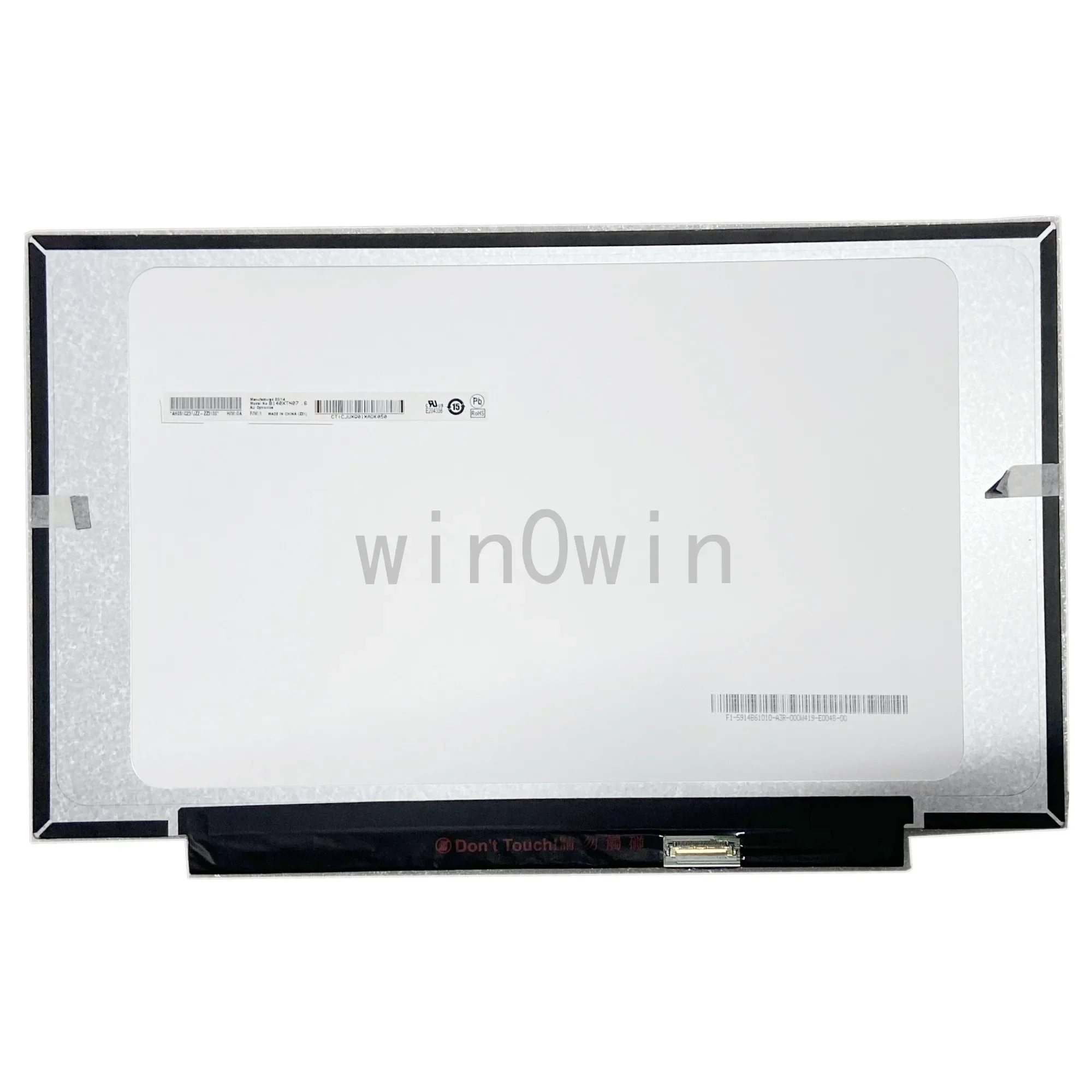 

B140XTN07.6 fit B140XTN07.3 B140XTN07.2 N140BGA-EB4 N140BGA-EA4 1366X768 No screw holes EDP 30 pin LCD SCREEN PANEL