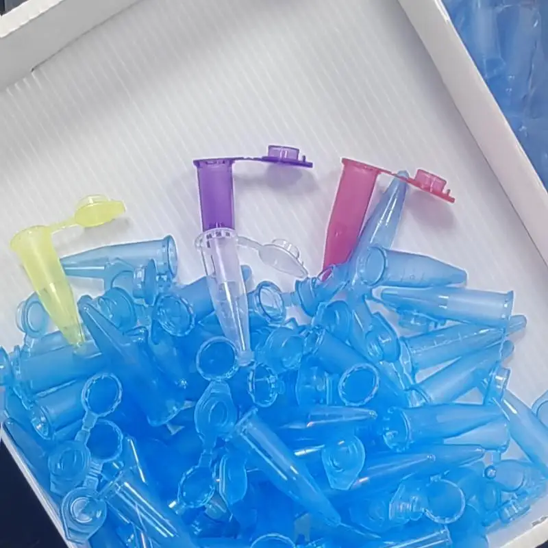 

500Pcs 1.5ml Colourful Plastic Centrifuge Tube Conical Bottom Sample Tube Vial With Snap Cap Container For Sample Use Laboratory