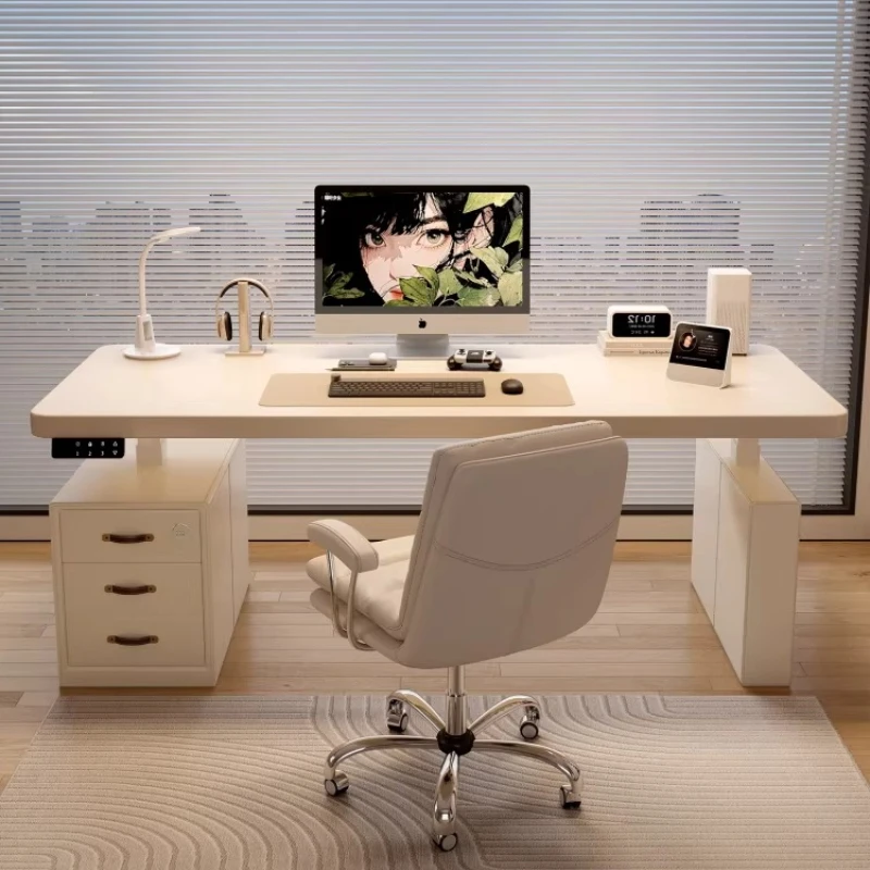 cream style Computer desk Room desks Motion desk room offices office desks and workstations Height adjustment table