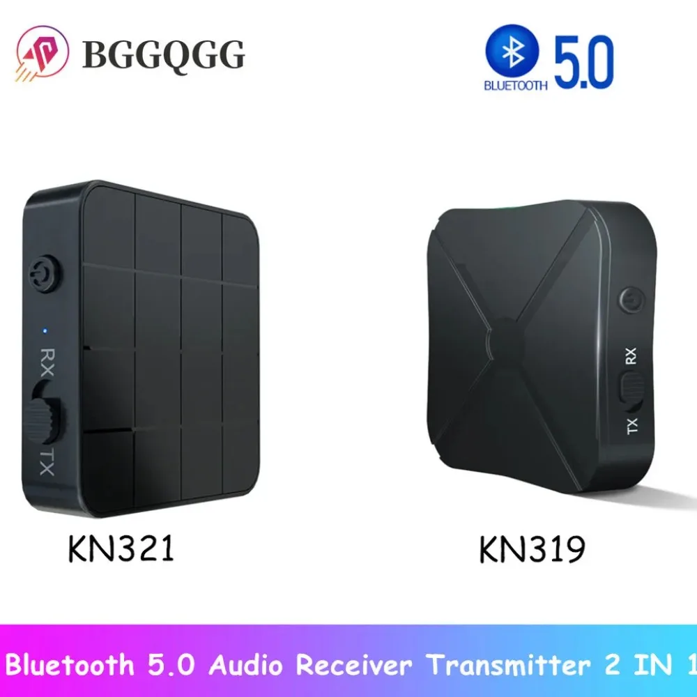 

BGGQGG Bluetooth 5.0 4.2 Receiver and Transmitter Audio Music Stereo Wireless Adapter RCA 3.5MM AUX Jack For Speaker TV Car PC