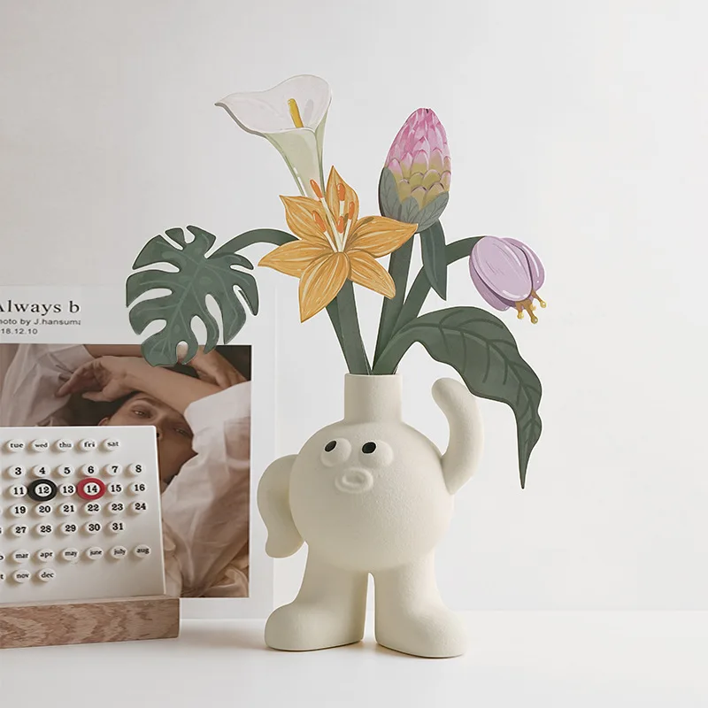 

Vase Creative Design Paper Flower Plant Bouquet Fragrance Card Home Decoration Flower Arrangement Aromatherapy Flower Card