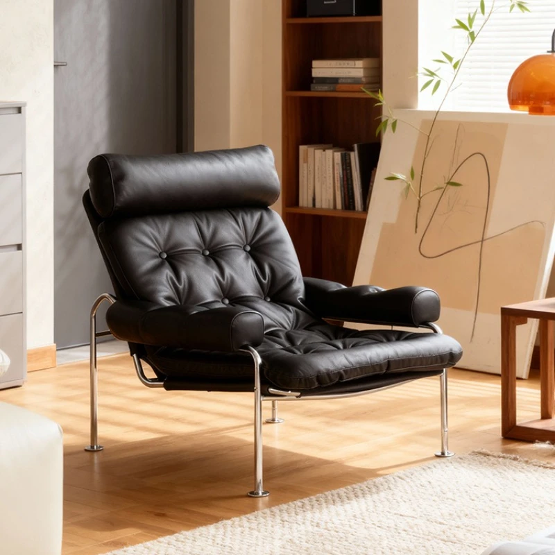 

Leisure chair Italian minimalist living room small apartment medieval Bauhaus style single sofa chair