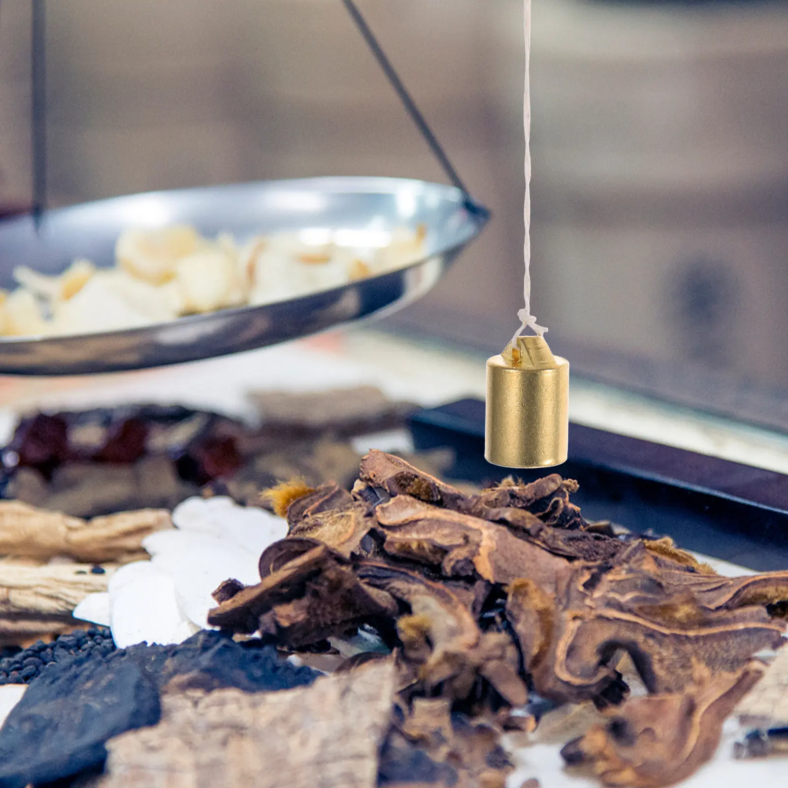 Calibration Copper Alloy Herb Scale Weight Replacement Accurate Medicine Tea Dried Scale Supplies Chinese Style view 6
