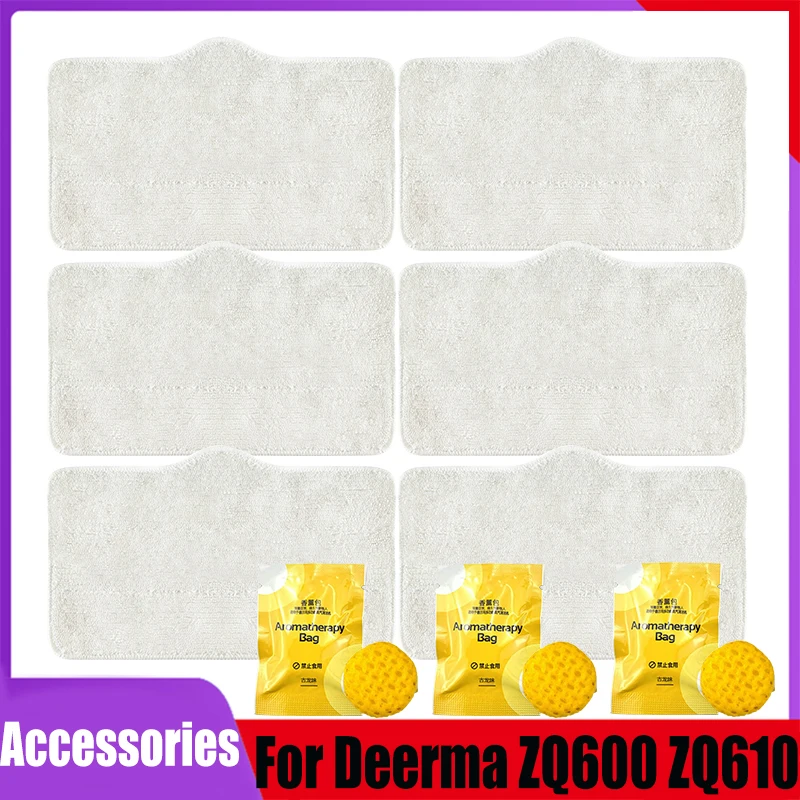 For Deerma DEM ZQ100 ZQ600 ZQ610 Handhold Steam Vacuum Cleaner Mop Cloth Rags Aromatherapy Bag Replacement Accessories part