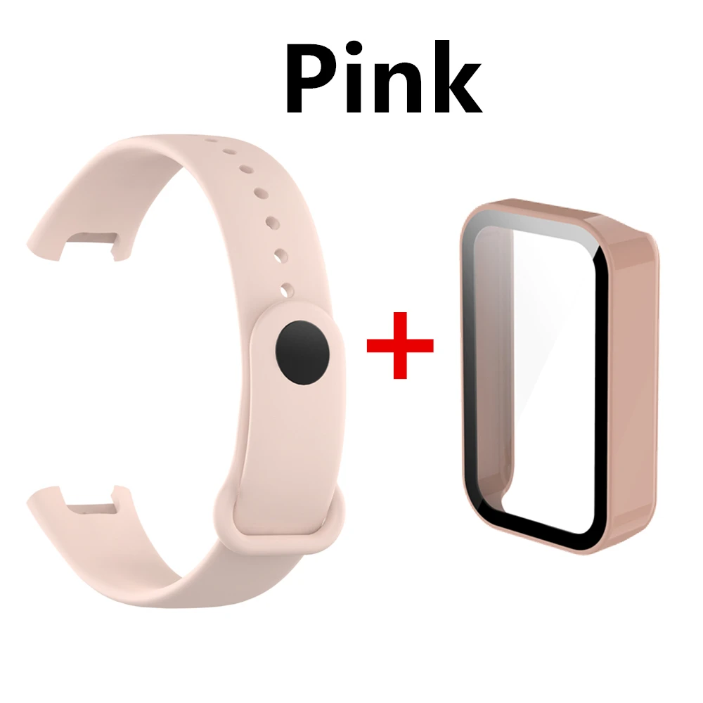 Strap For Redmi Smart Band Pro Bracelet Silicone Wristband Protective Case For Xiaomi Redmi Band Pro Full Screen Protector Cover