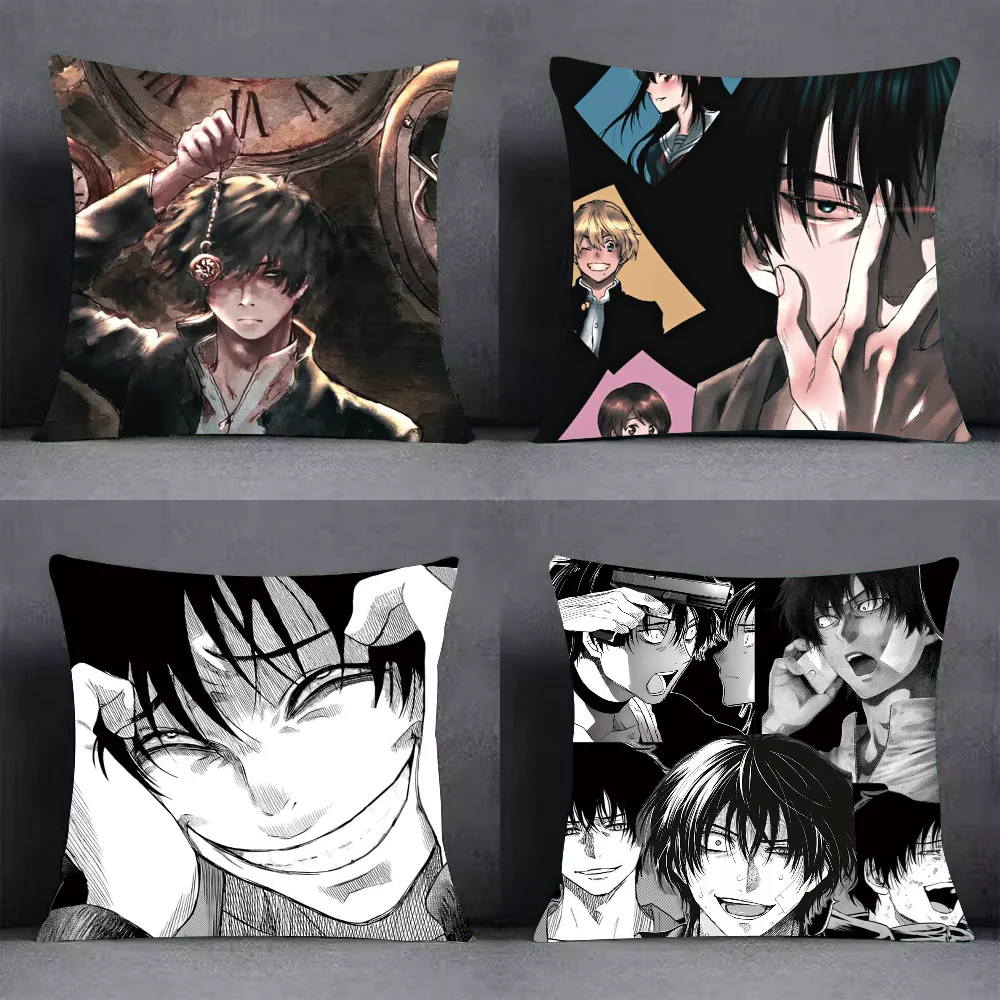 ANIME TOMODACHI GAME Funda de almohada Sofá cuadrado con patrón cómodo cojín adecuado para habitación