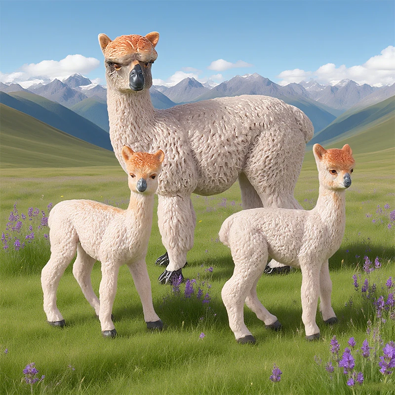 Oenux Animali Selvatici Africani Set Tigre Leone Ghepardo Okapia Johnstoni Koala Alpaca Action Figure Figurine Modello Educazione Giocattoli Per Bambini