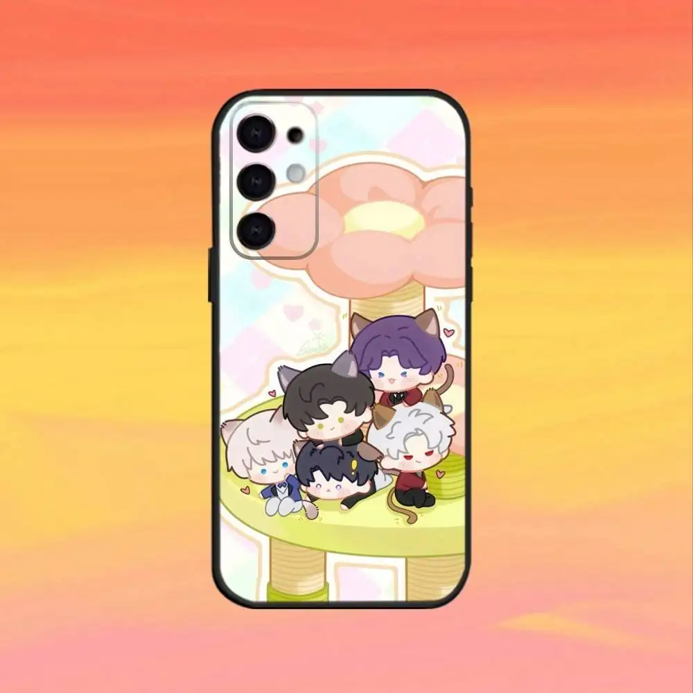 Casing Ponsel Game Cute Love And D-Deepspace Untuk Samsung S25,S24,S23,S22,S21,S20,Plus,Fe,Lite,Other Warna Hitam