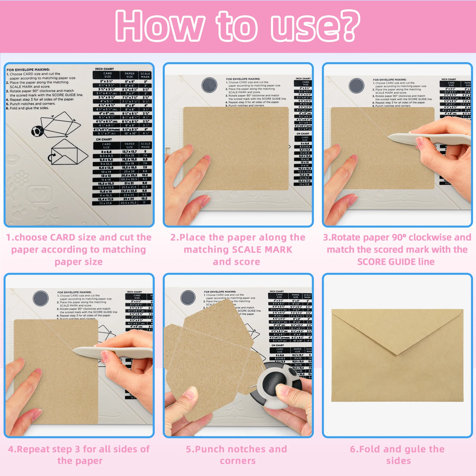 Scoring Board bone folder corner cutter rounder puncher r10 r5 5mm 3mm scrapbook envelope maker for CardMaking Paper Crafting