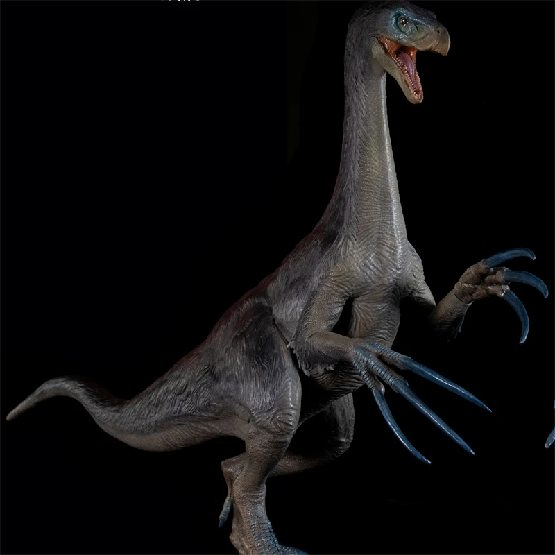 En stock, modèle de griffe de Therizinosaurus Nanmu, modèle de dinosaure Therizinosaurus, figurine d'animal, collection, décoration de scène, cadeau, jouet