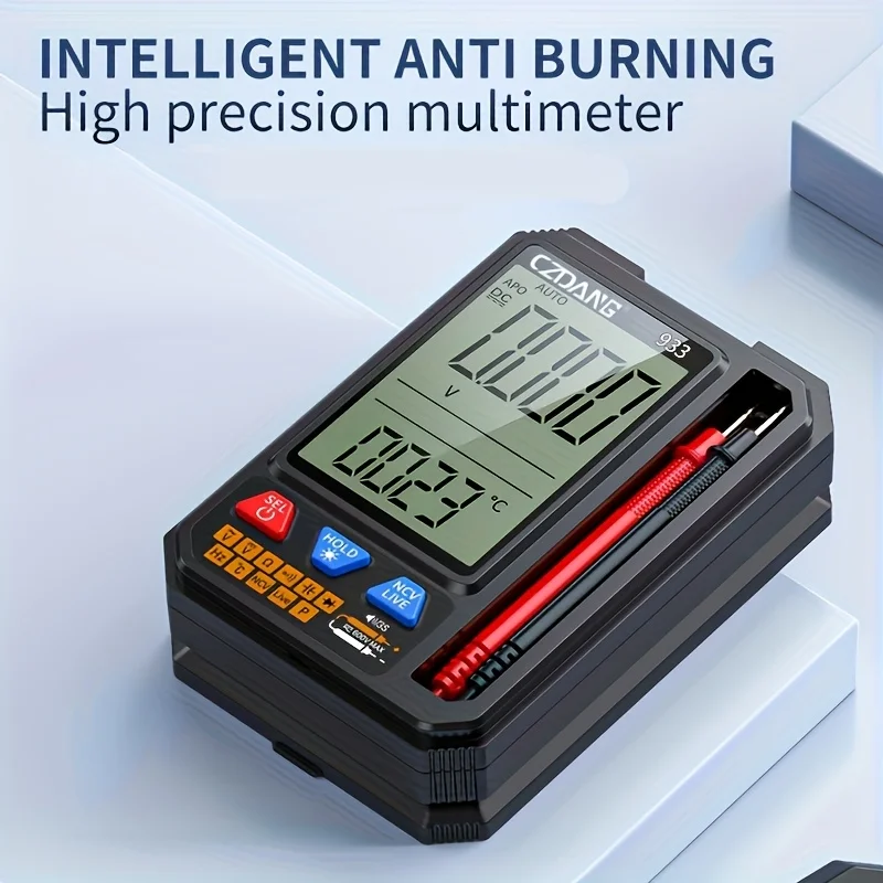 

Портативный интеллектуальный автоматический универсальный измерительный тестер, цифровой высокоточный универсальный измеритель с защитой от ожогов, большой напряжение переменного/постоянного тока