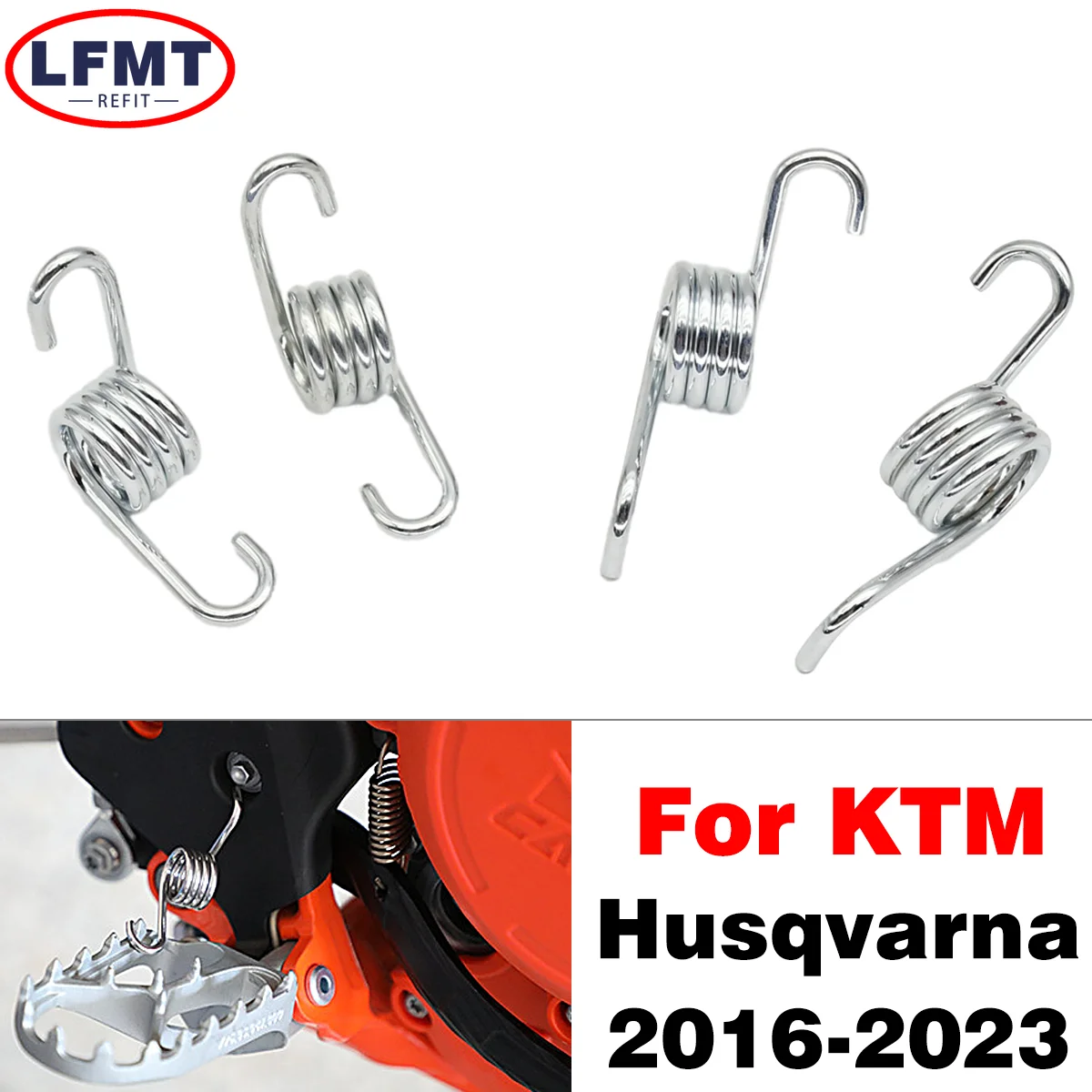 

Motorcycle Foot Rest Footpegs Pedals Spring For KTM EXC EXCF XC XCF XCW XCFW SX SXF For Husqvarna TC FC FE TE 125-500 1998-2023