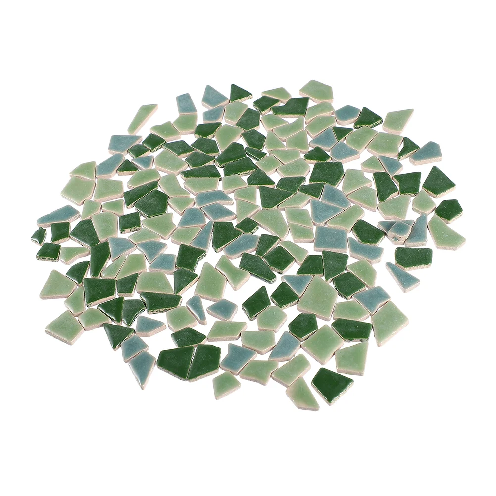 

400 G Mosaic Patch DIY Ceramic Shards Tiles for Crafts Bulk Collage Picture Frame Ceramics