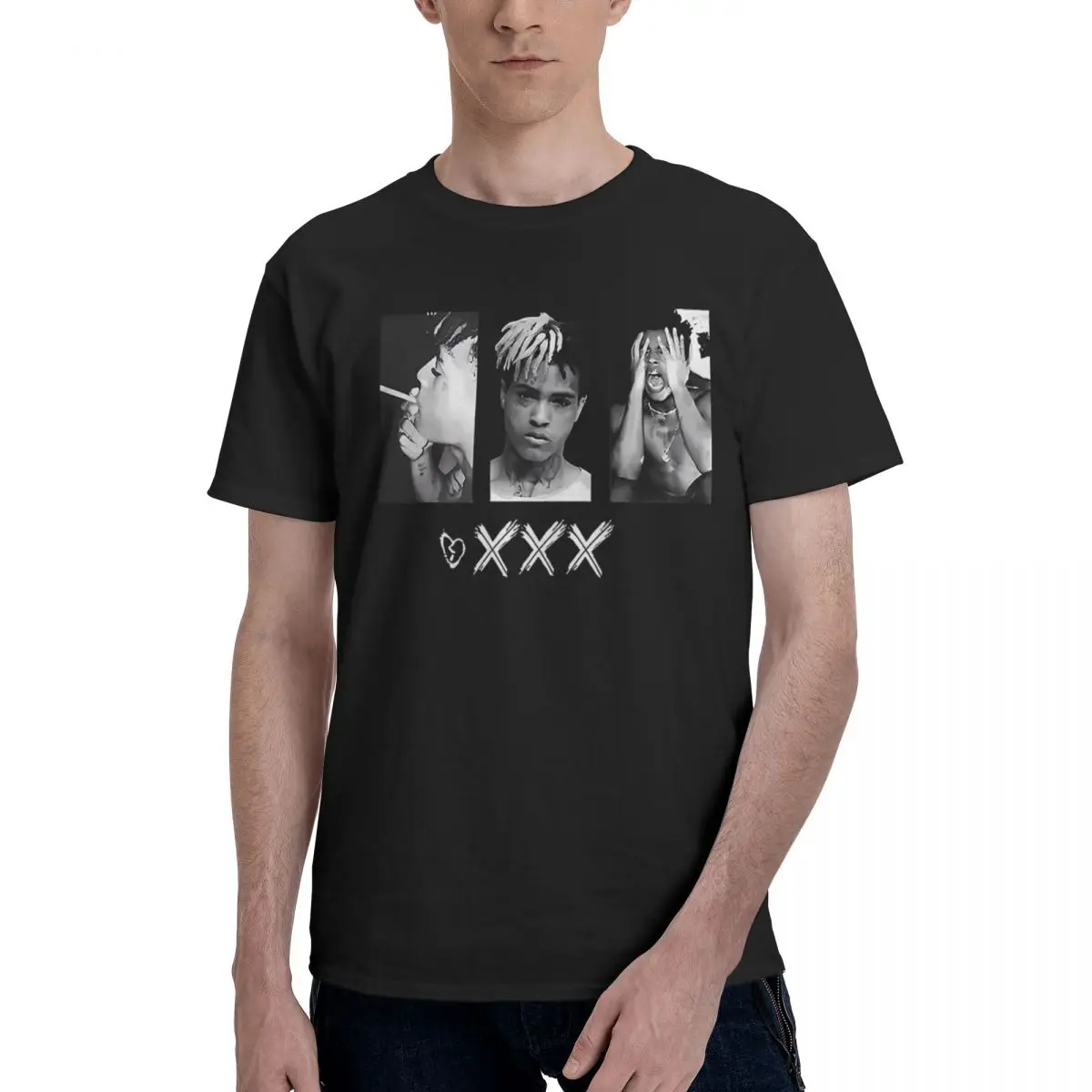 

XXXTENTACTION 1, повседневная дышащая удобная забавная футболка Kawaii из 100% хлопка для мужчин, мужские топы