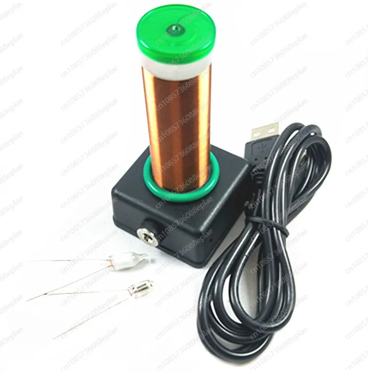 Small black box base single tube self-excited  coil 5VDC power supply, wireless power transmission lighting