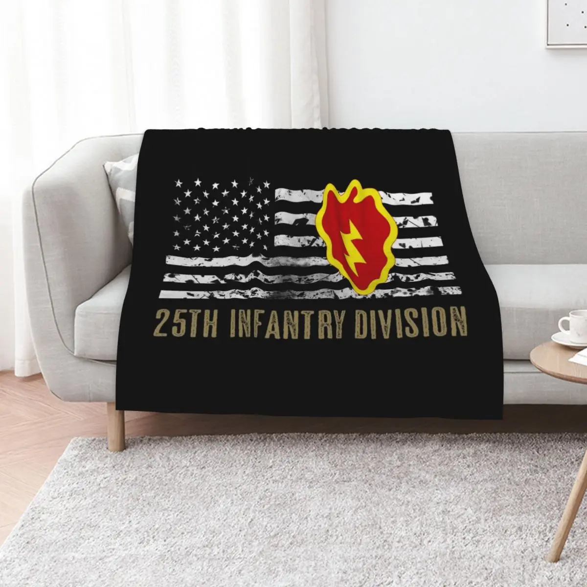 25th Infantry Division (Distressed Flag) Throw Blanket Loose Custom Stuffeds For Sofa Thin manga Decoratives Blankets
