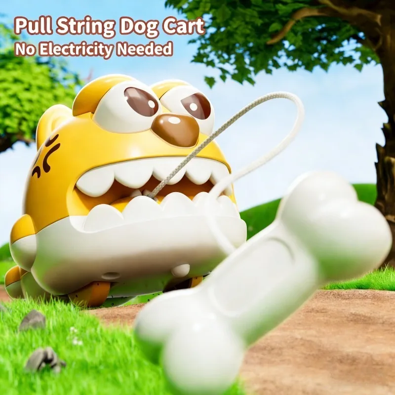 Mainan Mobil Bayi Anak Anjing Kabel Inersia Geser Visual Sensorik Budidaya Bayi Mainan Puzzle Pendidikan Dini Interaksi Orang Tua Anak